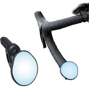 Drop Bar Bike Mirror, HD, Shatter-Proof, HD Convex Blue Glass Mirror Anti-glare